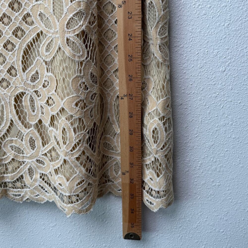 NWT Free People One Million Lovers Ivory Crochet Lace Mini Dress Size 10 - Picture 16 of 16